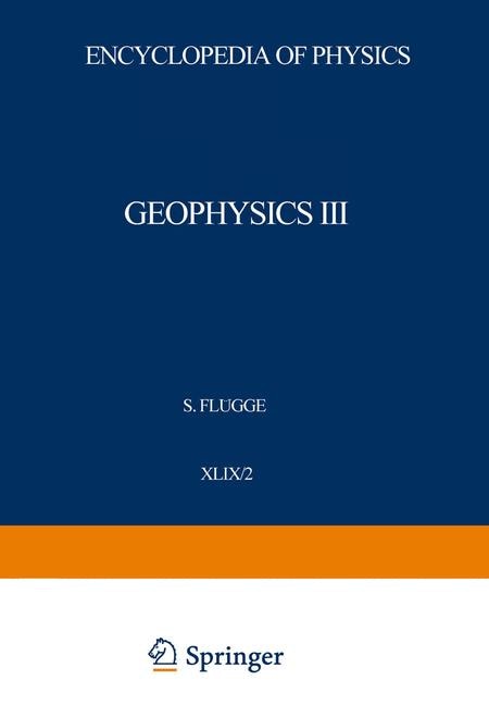 Front cover_Geophysik III / Geophysics III