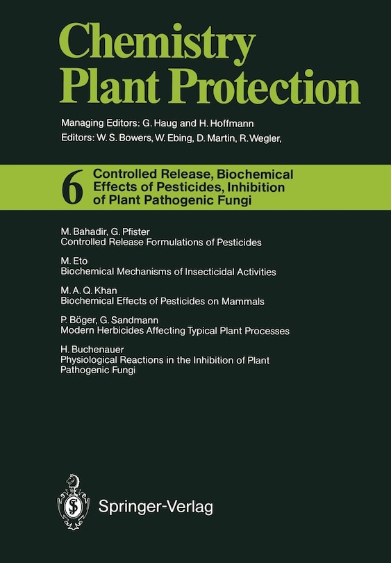 Couverture_Controlled Release, Biochemical Effects of Pesticides, Inhibition of Plant Pathogenic Fungi
