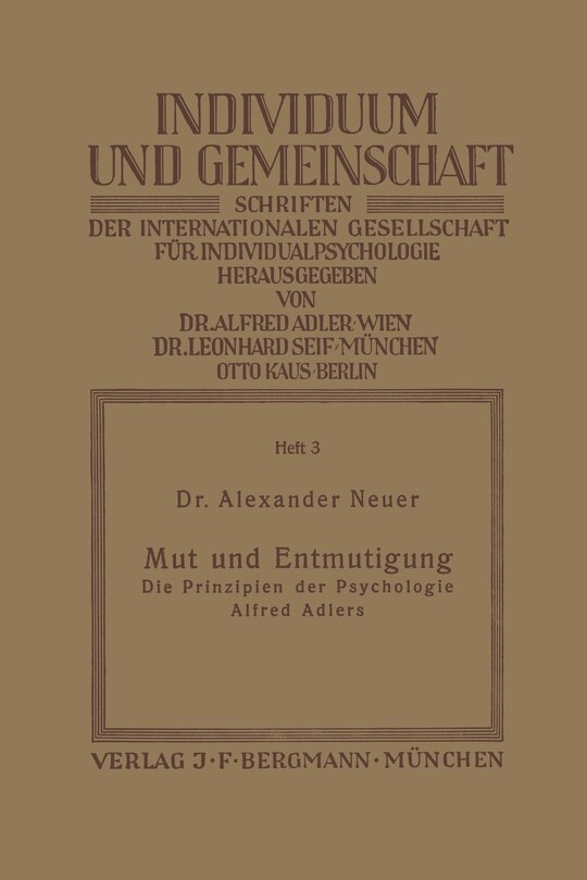 Front cover_Mut und Entmutigung