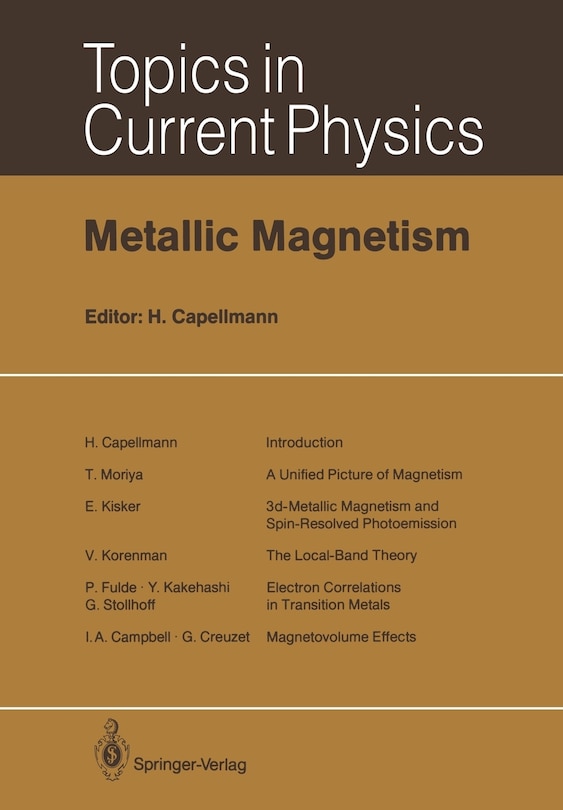 Front cover_Metallic Magnetism
