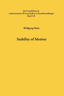 Couverture_Stability of Motion