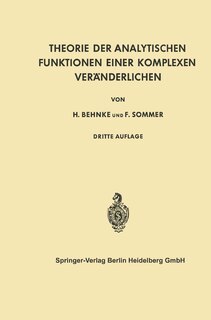 Couverture_Theorie der Analytischen Funktionen Einer Komplexen Veränderlichen