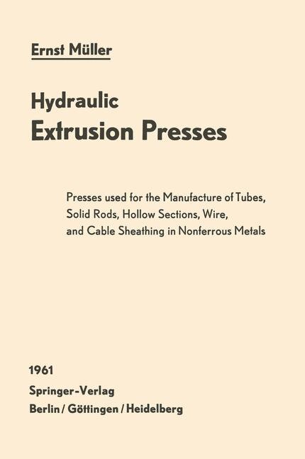Couverture_Hydraulic Extrusion Presses