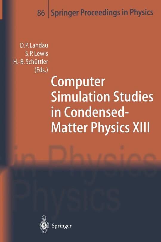 Front cover_Computer Simulation Studies in Condensed-Matter Physics XIII