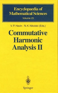 Front cover_Commutative Harmonic Analysis II
