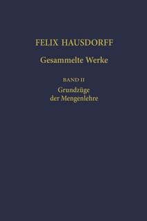 Couverture_Felix Hausdorff - Gesammelte Werke Band II