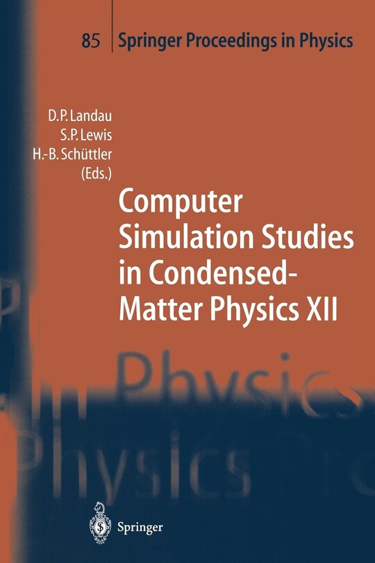 Couverture_Computer Simulation Studies in Condensed-Matter Physics XII