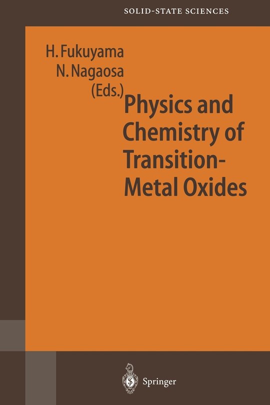 Couverture_Physics and Chemistry of Transition Metal Oxides
