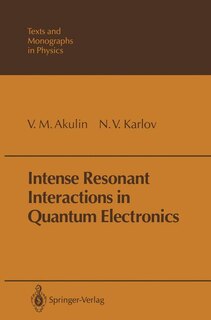 Couverture_Intense Resonant Interactions in Quantum Electronics
