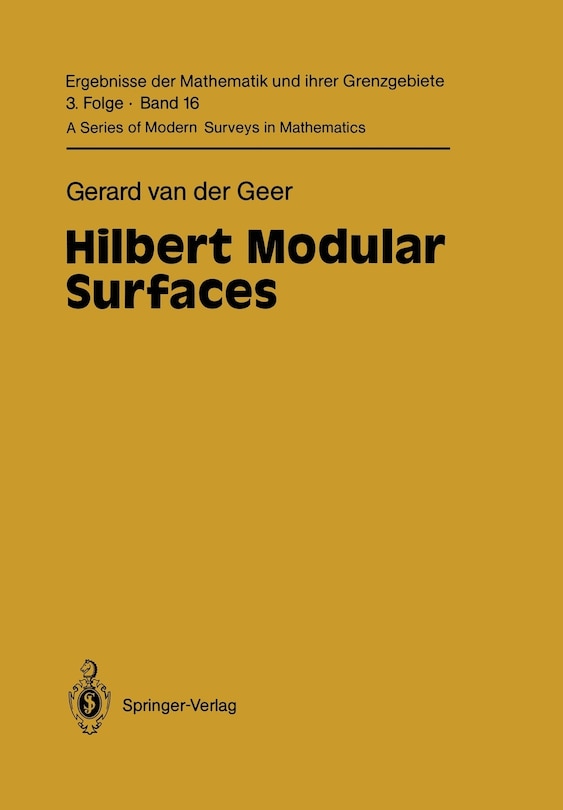 Couverture_Hilbert Modular Surfaces