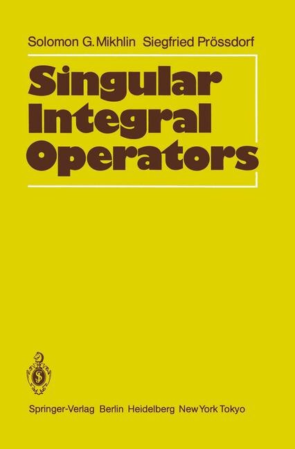 Front cover_Singular Integral Operators