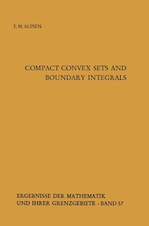 Couverture_Compact Convex Sets and Boundary Integrals