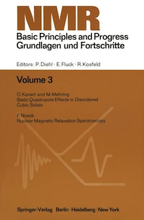 Couverture_NMR Basic Principles and Progress / NMR Grundlagen und Fortschritte