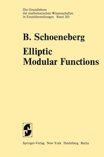 Front cover_Elliptic Modular Functions