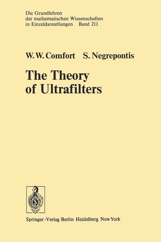 Front cover_The Theory of Ultrafilters