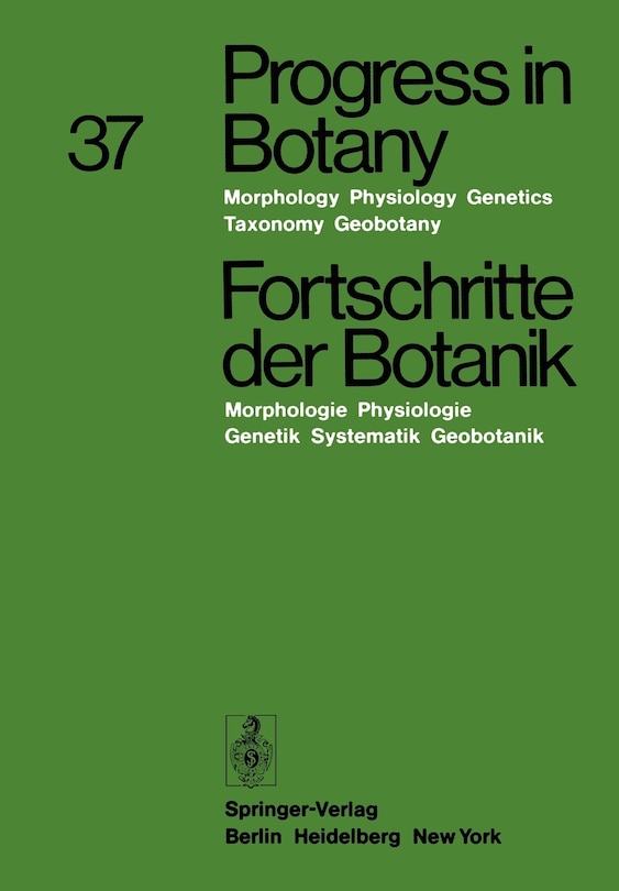 Front cover_Progress in Botany / Fortschritte Der Botanik