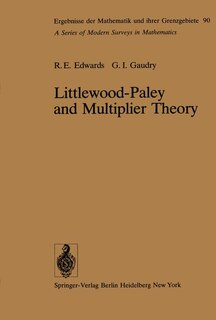 Front cover_Littlewood-Paley and Multiplier Theory