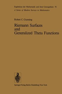 Front cover_Riemann Surfaces and Generalized Theta Functions