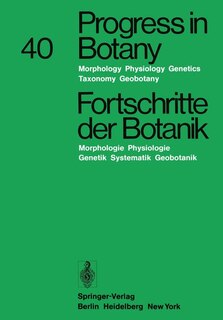 Couverture_Progress in Botany/Fortschritte der Botanik