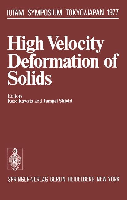 Front cover_High Velocity Deformation of Solids