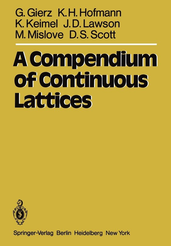 Couverture_A Compendium of Continuous Lattices