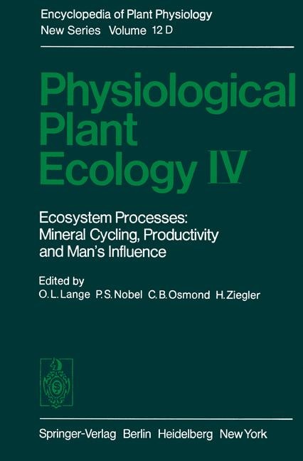 Front cover_Physiological Plant Ecology IV