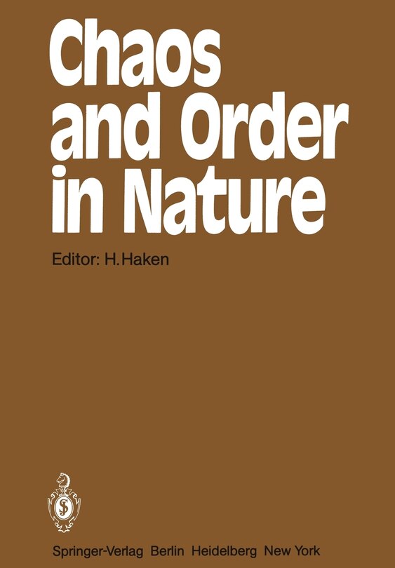 Front cover_Chaos and Order in Nature