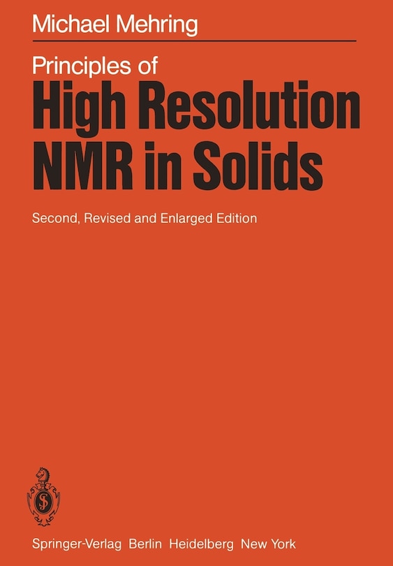 Front cover_Principles of High Resolution NMR in Solids