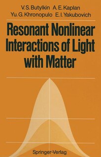 Couverture_Resonant Nonlinear Interactions of Light with Matter
