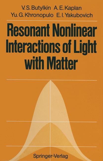 Couverture_Resonant Nonlinear Interactions of Light with Matter