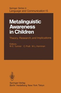 Front cover_Metalinguistic Awareness in Children