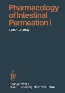 Front cover_Pharmacology of Intestinal Permeation I
