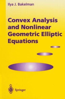 Couverture_Convex Analysis and Nonlinear Geometric Elliptic Equations