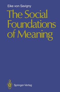 Couverture_The Social Foundations of Meaning