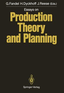 Front cover_Essays on Production Theory and Planning