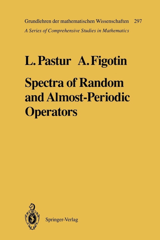 Front cover_Spectra of Random and Almost-Periodic Operators