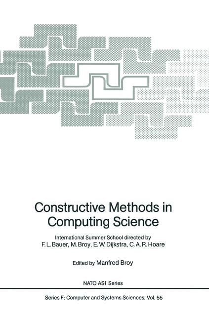 Front cover_Constructive Methods in Computing Science