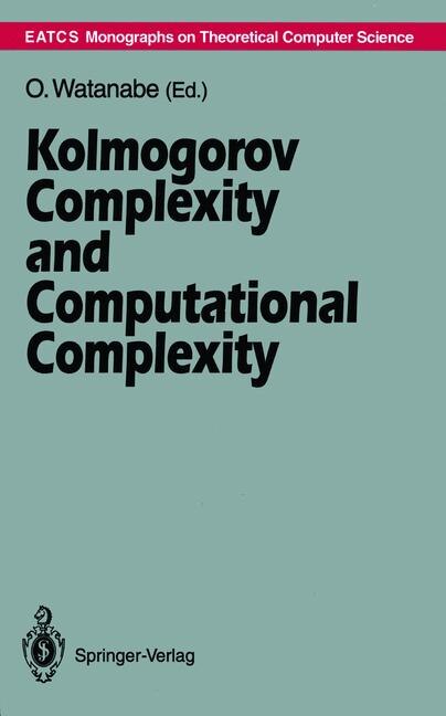 Front cover_Kolmogorov Complexity and Computational Complexity