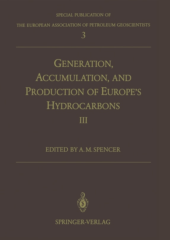 Front cover_Generation, Accumulation and Production of Europe's Hydrocarbons III