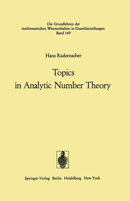 Couverture_Topics in Analytic Number Theory