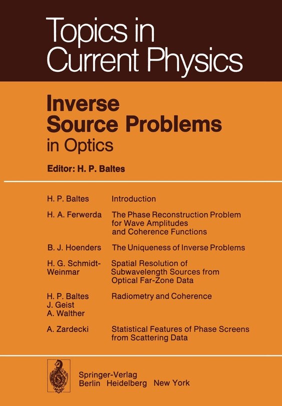 Couverture_Inverse Source Problems in Optics