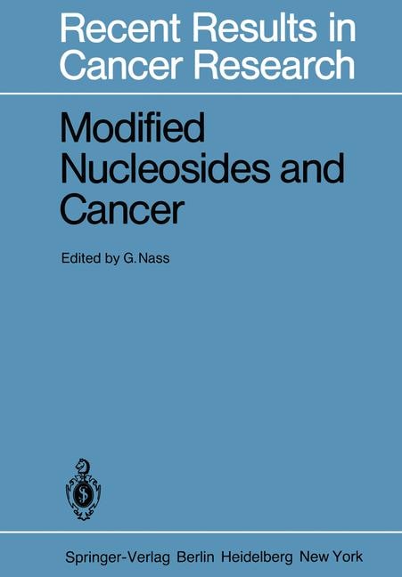 Couverture_Modified Nucleosides and Cancer