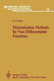 Couverture_Minimization Methods for Non-Differentiable Functions