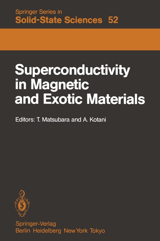 Front cover_Superconductivity in Magnetic and Exotic Materials