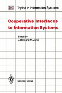 Couverture_Cooperative Interfaces to Information Systems