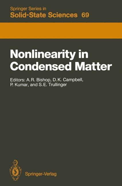 Front cover_Nonlinearity in Condensed Matter