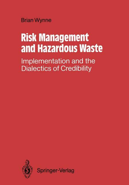 Front cover_Risk Management and Hazardous Waste