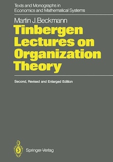 Couverture_Tinbergen Lectures on Organization Theory