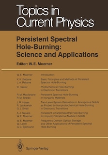 Couverture_Persistent Spectral Hole-burning