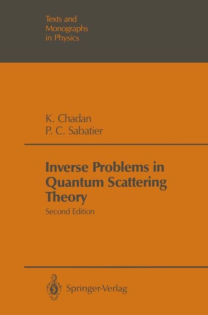 Front cover_Inverse Problems in Quantum Scattering Theory